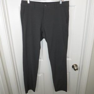 VUORI Aim Pants Golf Travel Athleisure Stretch Lightweight Gray Mens 34 x 32 EUC